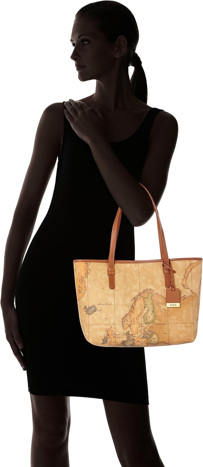 Alviero Martini 1A Classe D0046000, Damen Umhängetasche, Mehrfarbig (Naturale), 14x25x35 cm (W x H L