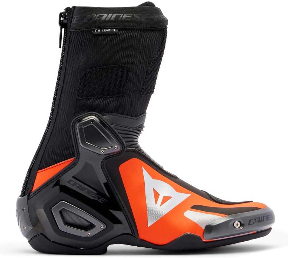 Dainese Axial 2 Motorrad Stiefel, 39 EU Black Red Fluo