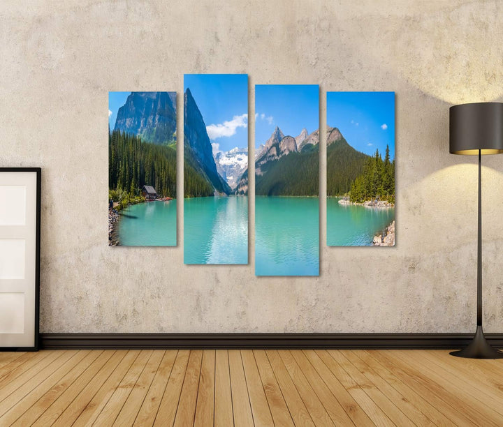 islandburner Bild auf Leinwand See Louise Mountain In Banff National Park Alberta Kanada Schöner Pan