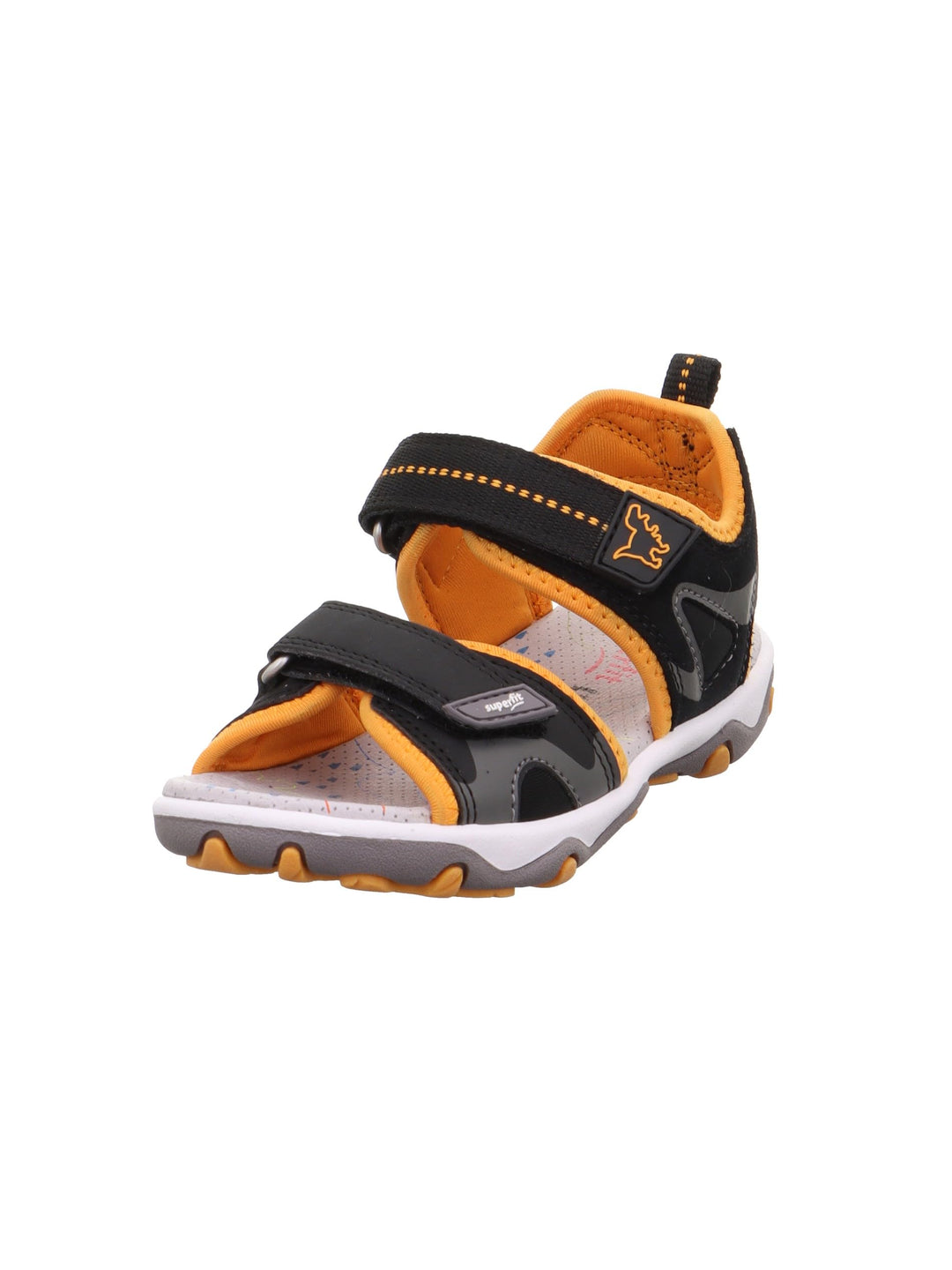 Superfit Jungen Mike 3.0 Sandale 25 EU Schwarz Orange 0010, 25 EU Schwarz Orange 0010
