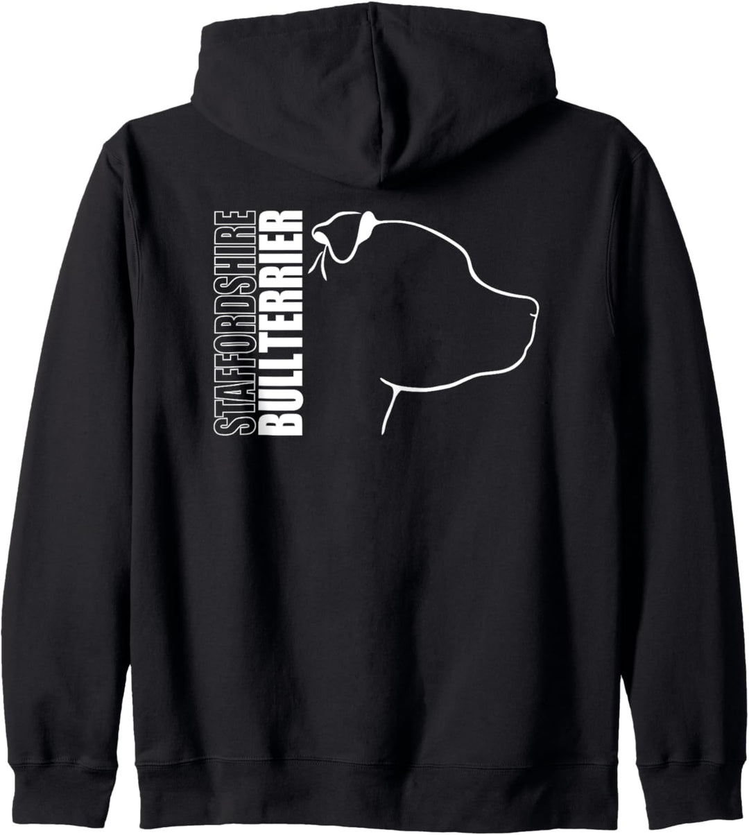 Wilsigns Staffordshire Bullterrier Profil Geschenk Hunde Kapuzenjacke