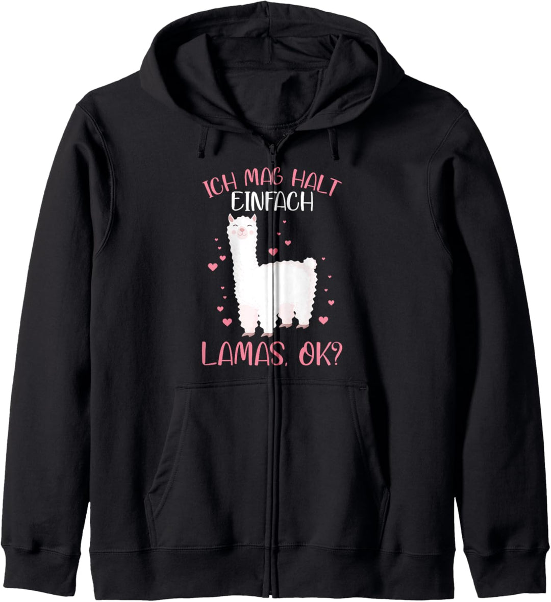 Ich Mag Halt Einfach Lamas Alpaka Bauernhof Spruch Kapuzenjacke