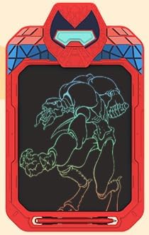 Spider LCD Schreibtafel Kinder, 10'' Bildschirm Zeichenbrett Maltafel mit Sperre und Ein-Klick-Lösch