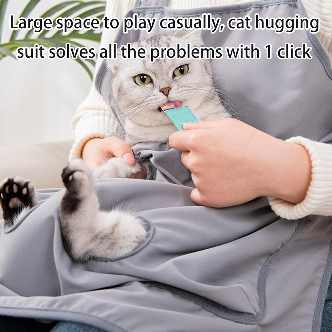 Cat Carrier Apron, Pet Carrying Bag, Adjustable Cat Sling Carrier, Chest Wrap Pet Carrier, Pet Sleep