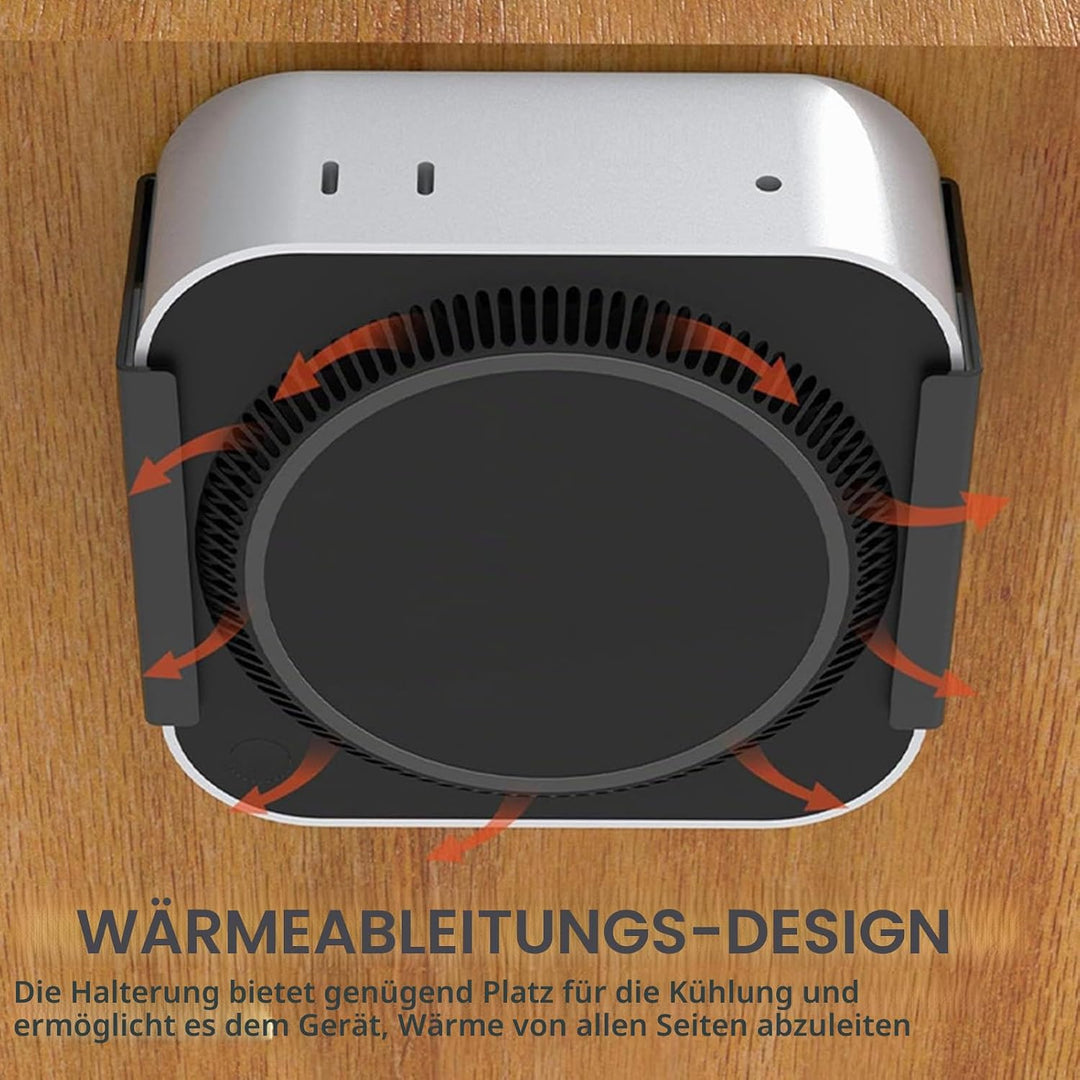 Halterung für Mac Mini m4, Untertischhalterung VESA Halterung für Mac Mini m4, Metall Halterung Desk