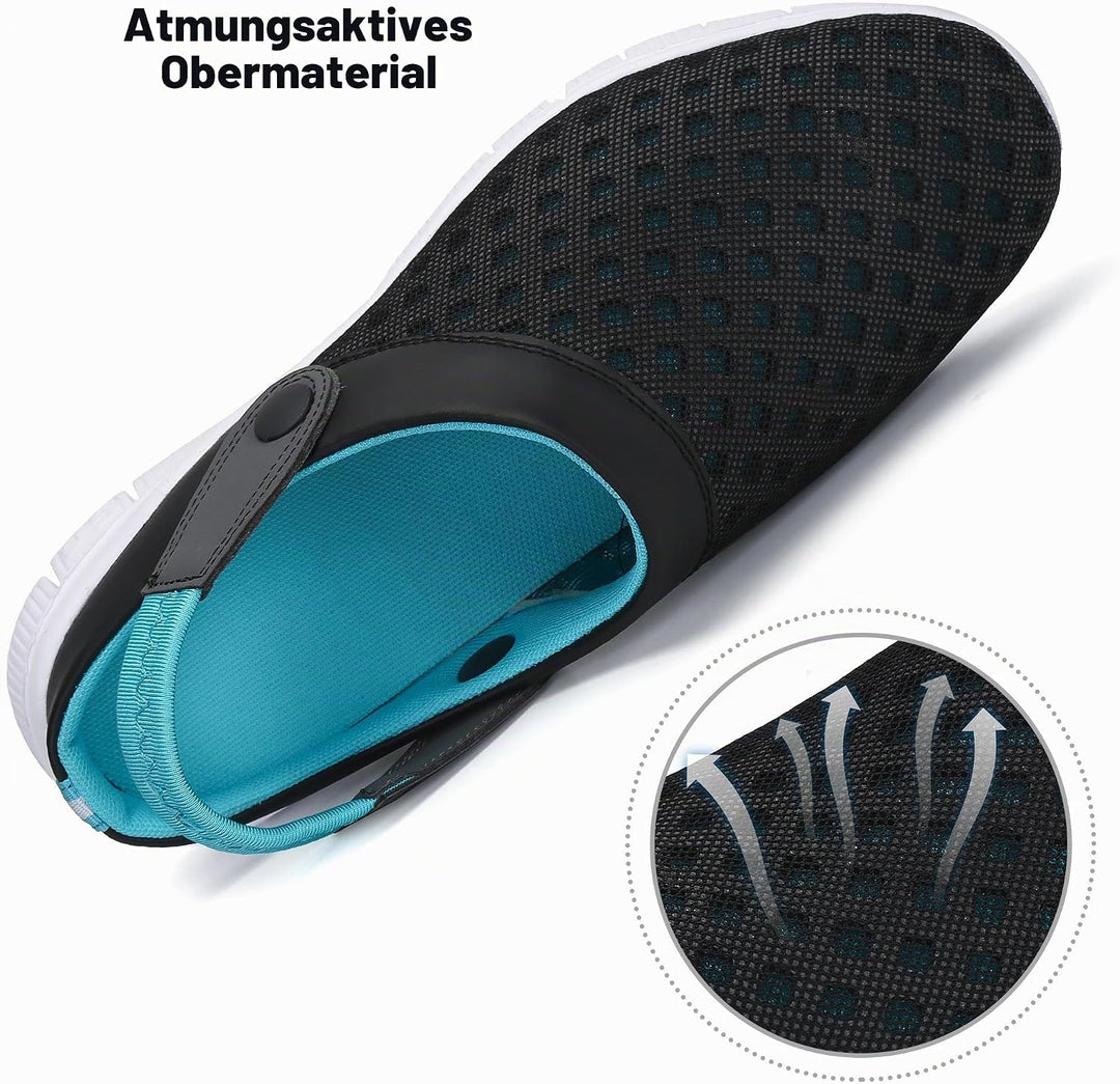 SAGUARO Sommer Clogs Herren Atmungsaktiv Hausschuhe Damen Leicht Pantolette Strand Slippers rutschfe