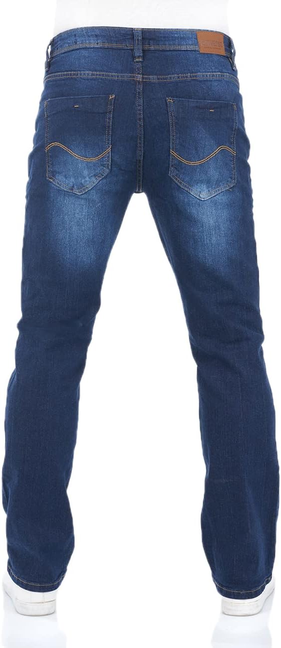 riverso Jeans Herren Stretch Bootcut RIVFalko Jeanshose Hose Denim Schwarz Blau Grau 29 30 31 32 33