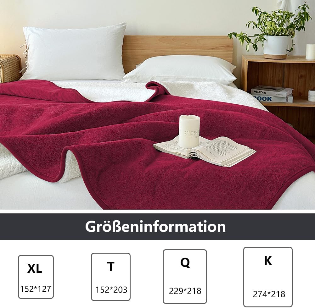 NSNLGSGC wasserdichte Decke 152x127cm, Liebesdecke für Paare, Verliebte, Erwachsene und Kinder, wass