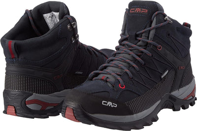 CMP Herren Rigel Mid Shoe Wp Trekking-& Wanderstiefel 39 EU Asphalt Syrah, 39 EU Asphalt Syrah