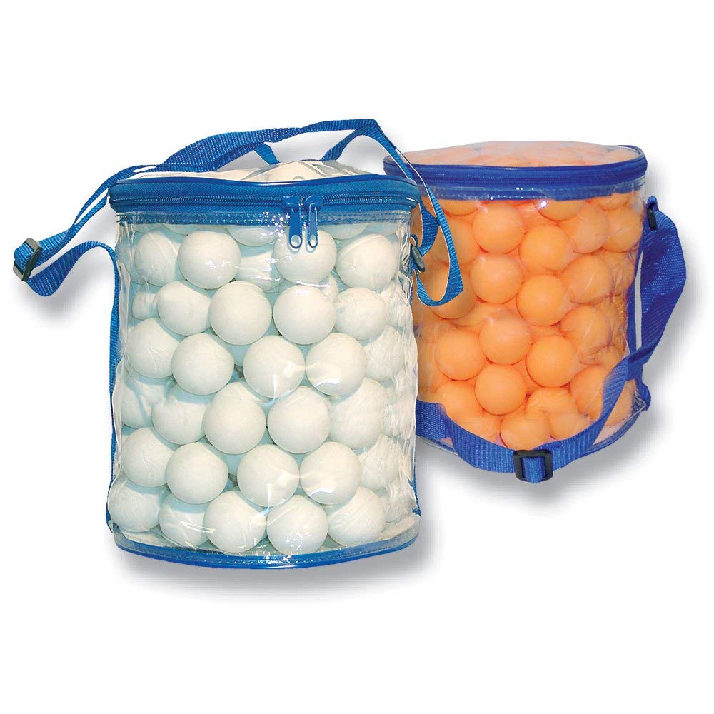 sunflex Sport PVC Tischtennis-Ball-Tasche gefüllt mit 144 Tischtennis-Bällen