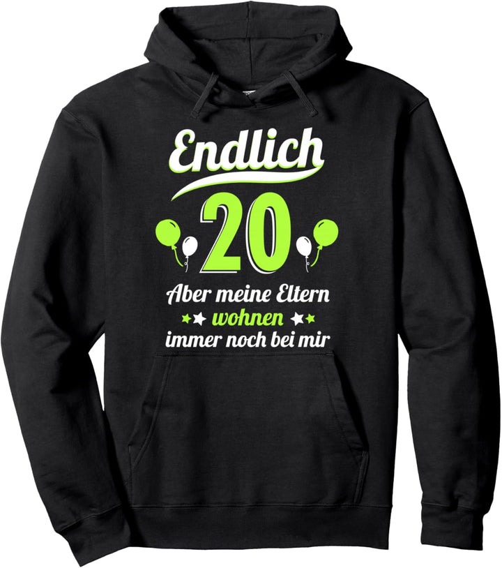 20. Geburtstag Mann Frau 20 Jahre 2004 Deko Lustig Geschenk Pullover Hoodie