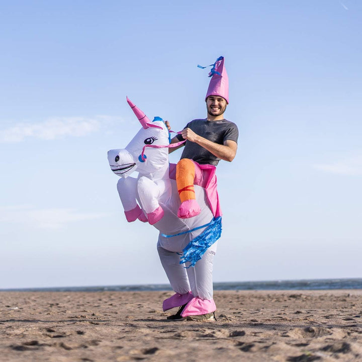 Bodysocks® Aufblasbares Einhorn Kostüm für