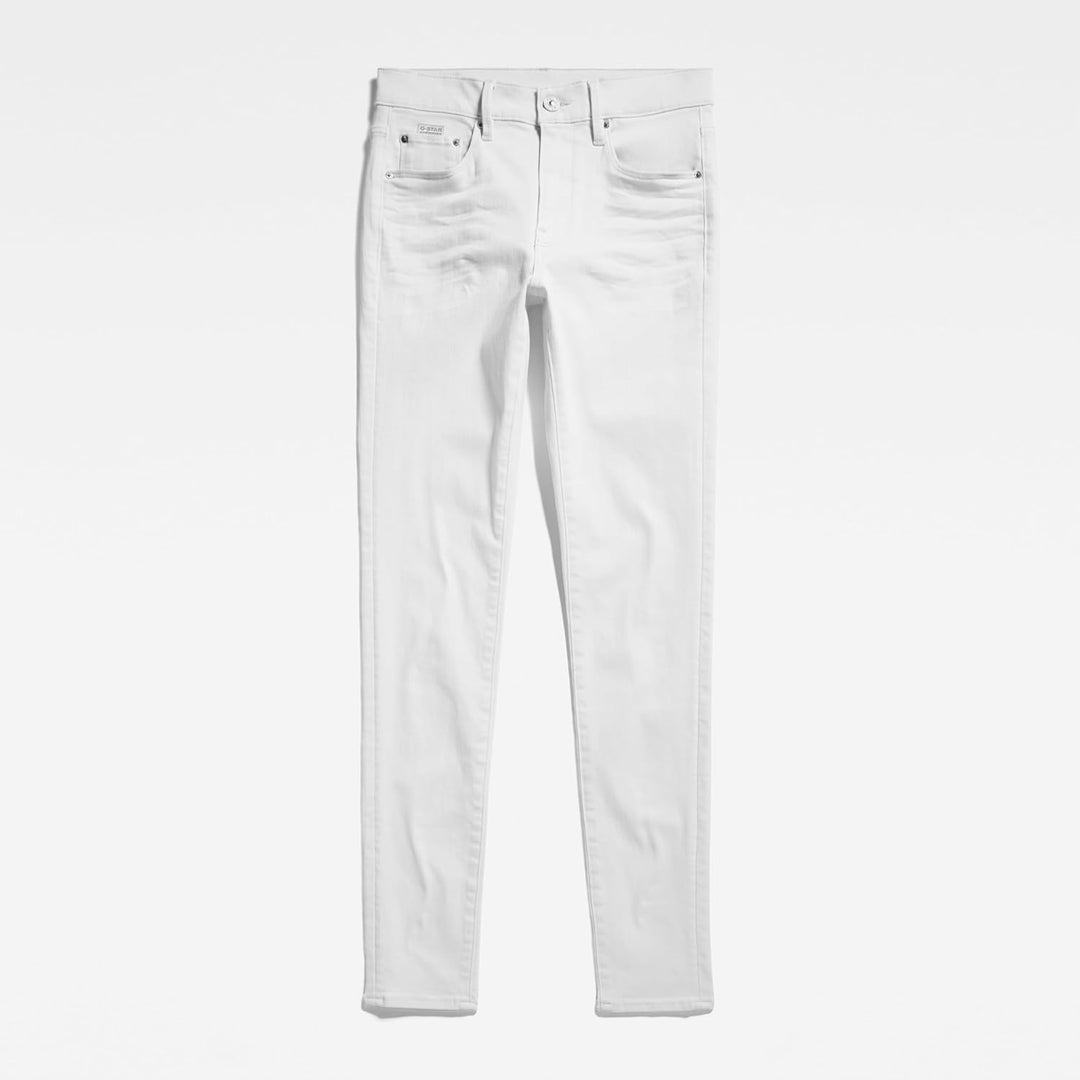 G-STAR RAW Damen Jeans 3301 Skinny Ankle Jeans 24W / 30L Weiss (Paper White Gd D05175-c258-g547), 24