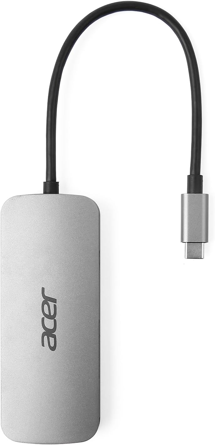 Acer 7-in-1 Mini Dock (USB Type-C zu 1xUSB Type-C (w PD), 3xUSB 3.0, 1xHDMI, 1xSD Card Reader, 1xMic