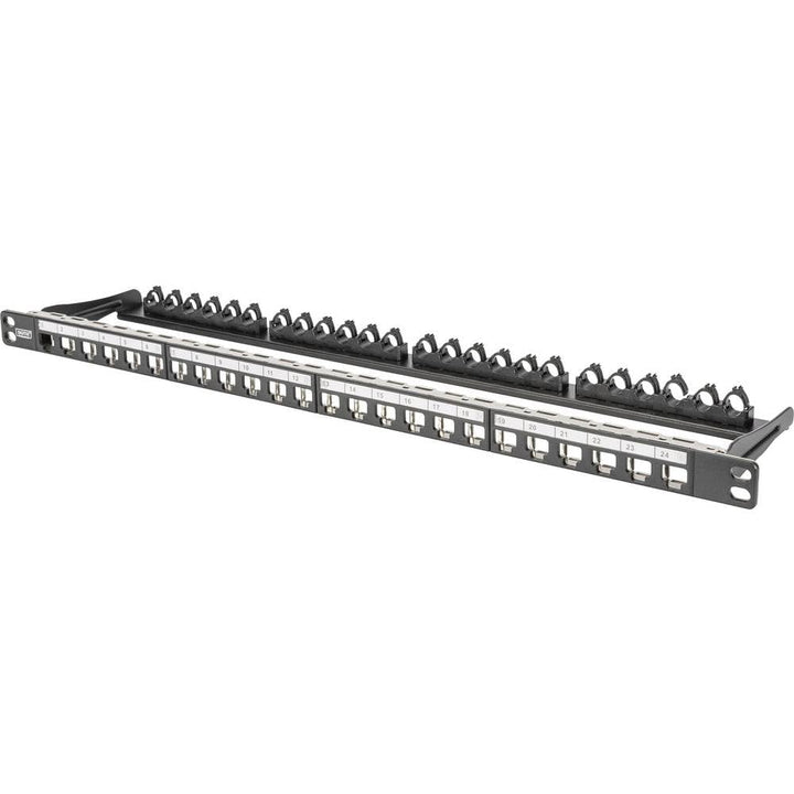 DIGITUS Patchpanel - Modular - Für Keystone-Module - 19-Zoll - 24-Port - Geschirmt - Rack-Montage 0,