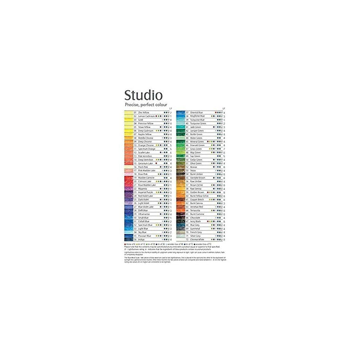 Derwent Studio Buntstifte, Zeichnen & Ausmalen, 12er-Set, Ideal für Illustrationen & Detaillierung,