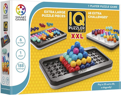 Smart Games - IQ Puzzler Pro XXL, Extra Large Puzzle Game with 188 Challenges, 3 Playing Modes, 6+ Y