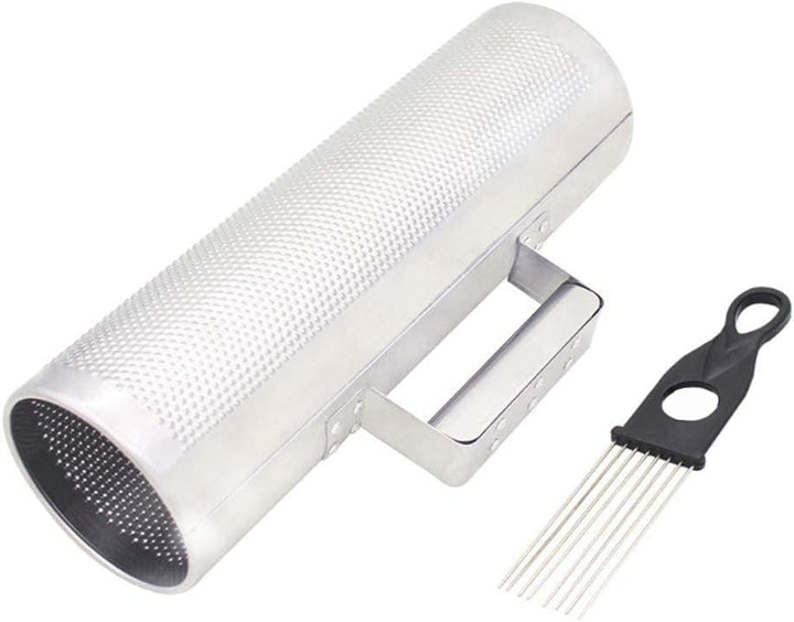 12" x 4" Edelstahl Guiro, Shaker Musikinstrument, Latin Percussion Instrument mit Schaber, Rhythmus