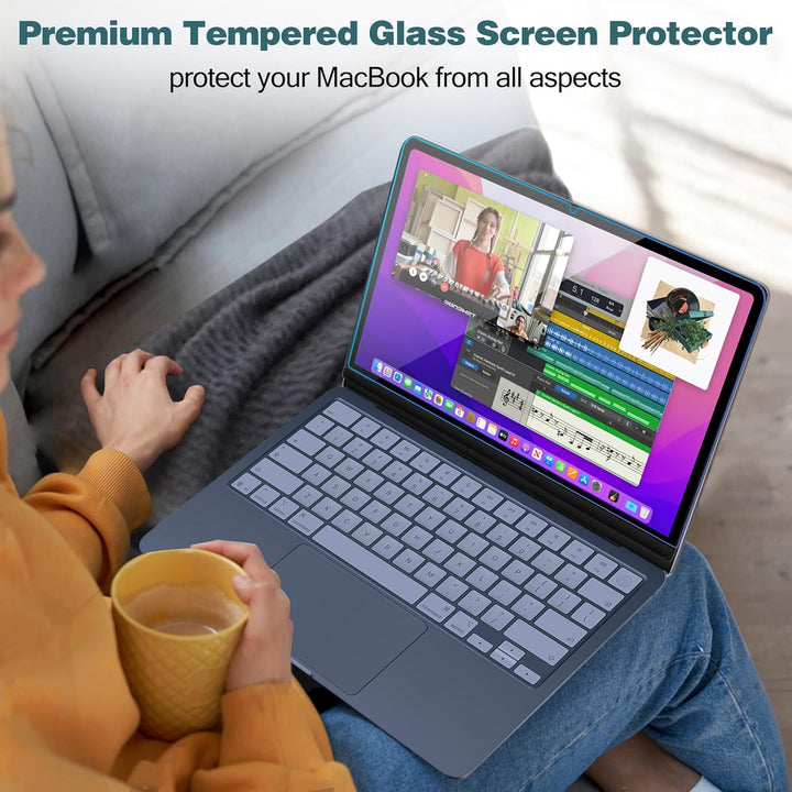 ProCase 2 Stück Displayschutzfolie für 13" MacBook Neo 2026, 9H Gehärtetes Panzer Glas Schutzfolie f