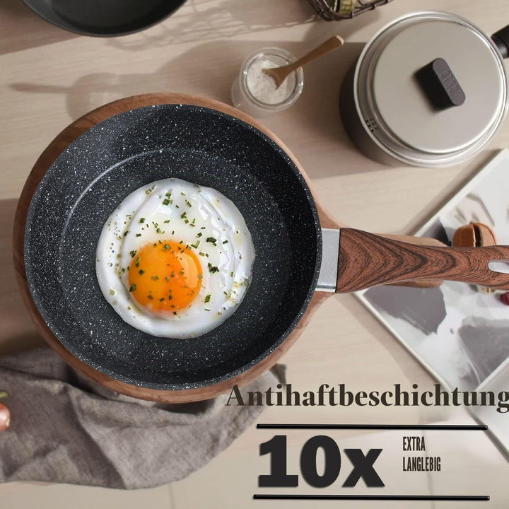 Kitchen Academy Induktions Töpfe Set - Pfannenset mit deckel - töpfe &amp; pfannen set ohne PTFE und PFO