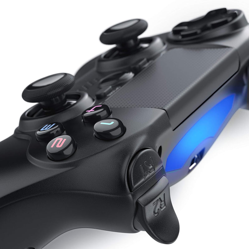 CSL - Wireless Gamepad für PS4 PS4 Pro PS4 Slim - Controller mit Dual Vibration - 3,5 mm Headset Aus