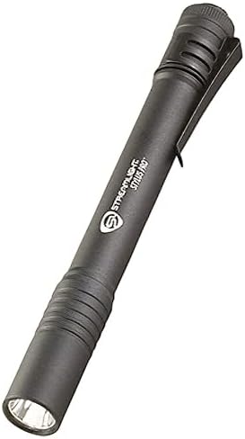Streamlight 66118 Stylus Pro 100-Lumen LED Stiftleuchte mit Holster, Schwarz, Schwarz