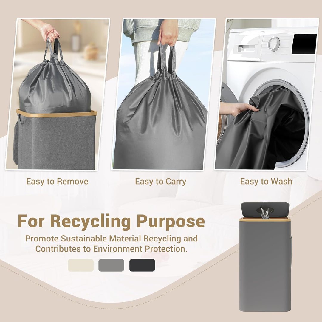 YOUDENOVA 100L Pfandflaschen Sammelbehälter mit Deckel, Geruchsdicht, Recyclingbehälter mit waschbar