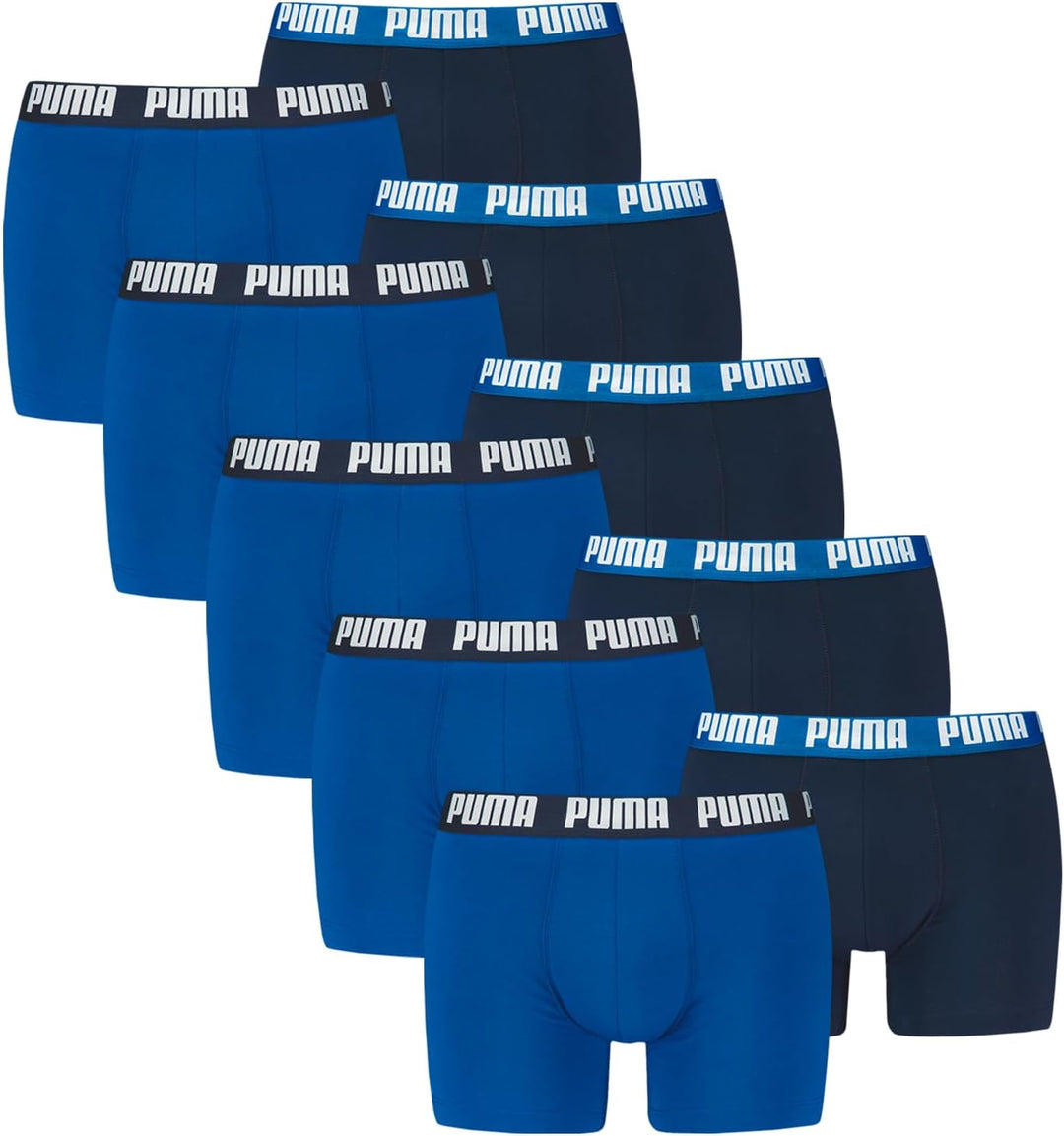 PUMA Herren Boxershorts Unterwäsche (10 Stück) S -005 True Blue, S -005 True Blue