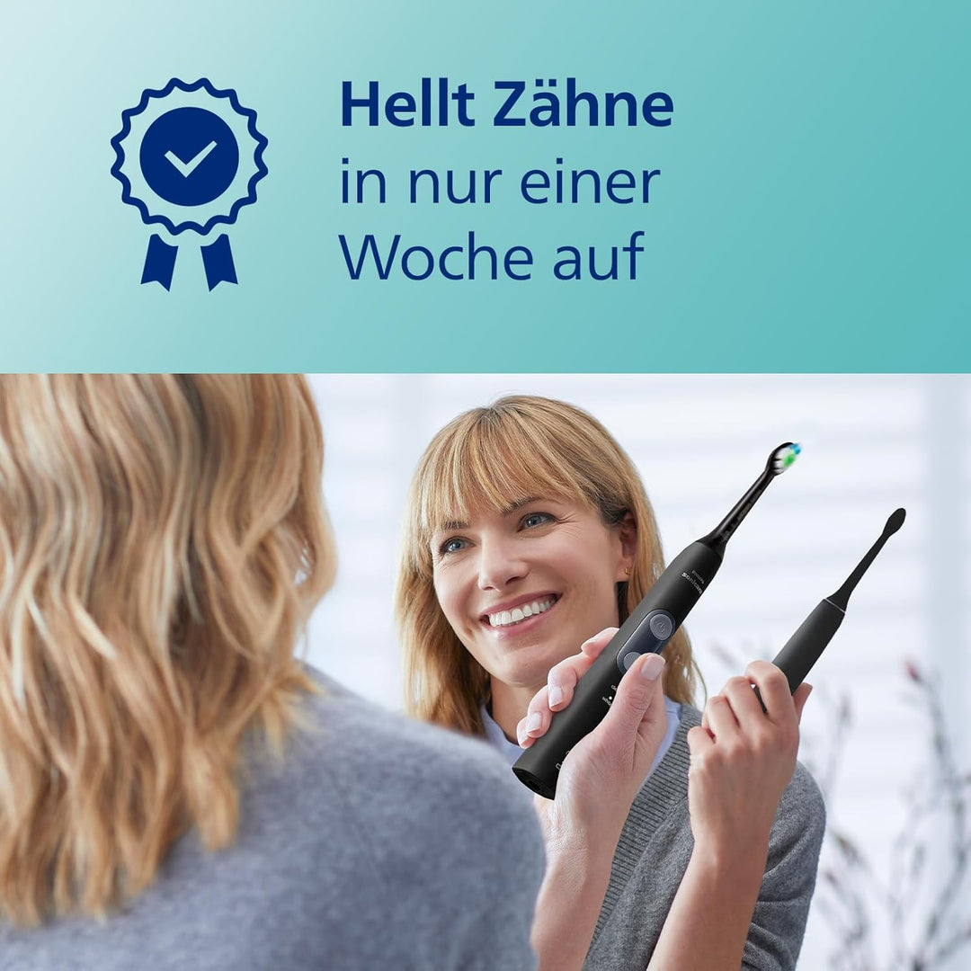 Philips Sonicare ProtectiveClean 4500 Elektrische Schallzahnbürste (Modell HX6830/53) Schwarz, Schwa