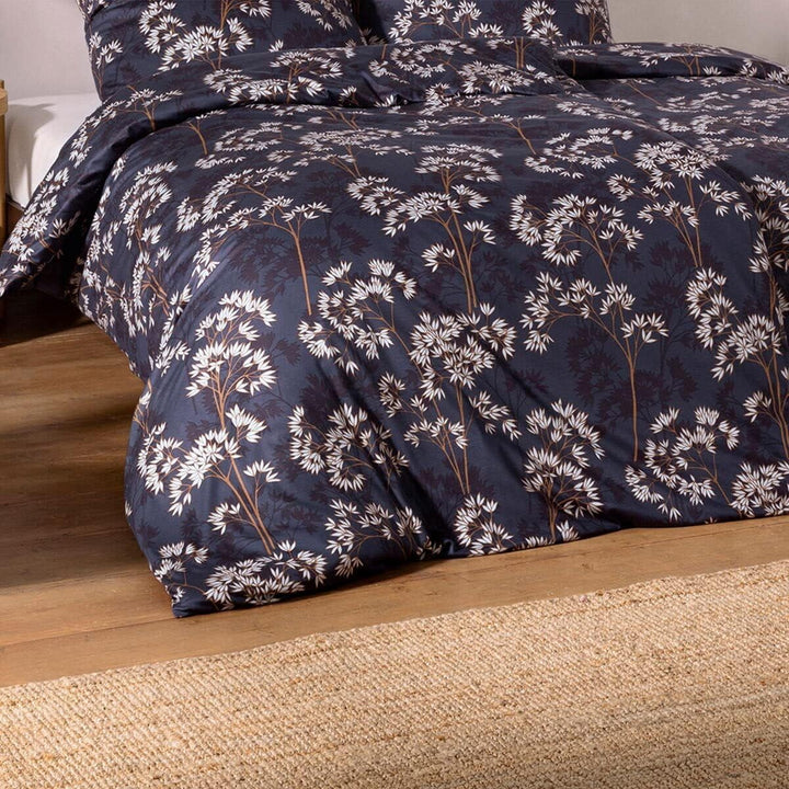 ESTELLA Mako Interlock Jersey Bettwäsche Riona Nachtblau 1 Bettbezug 135 x 200 cm + 1 Kissenbezug 80