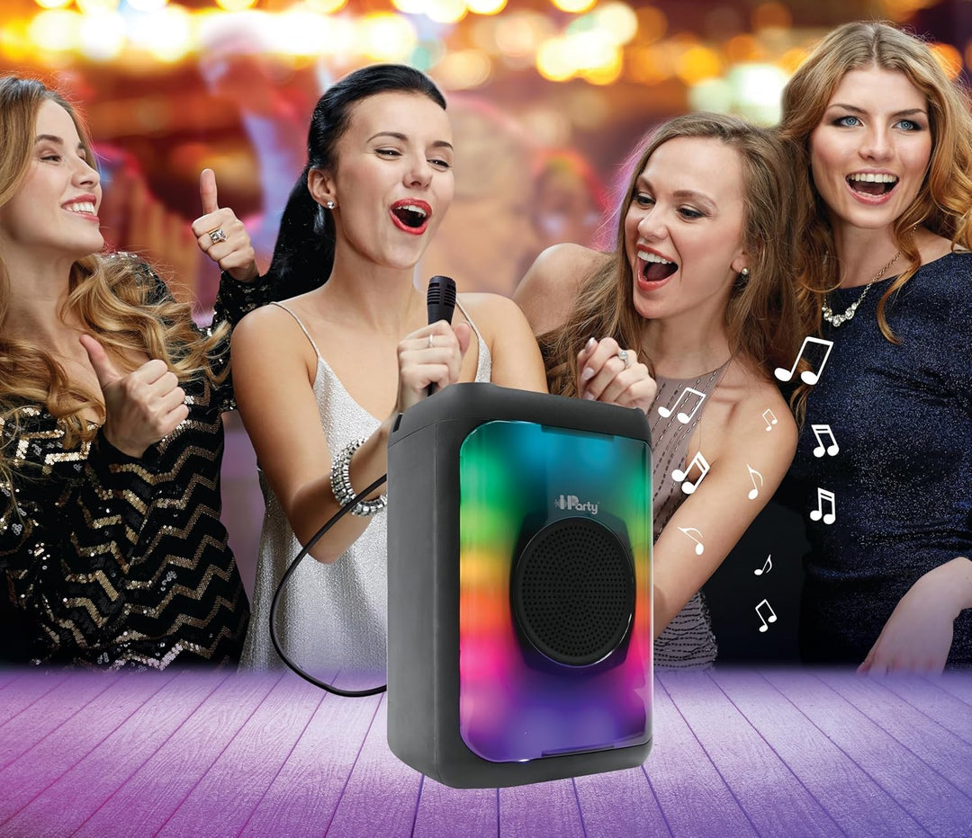 Lexibook, iParty®, Tragbarer Bluetooth®-Lautsprecher mit Mikrofon, Leistungsstarke Lautstärke, Mehrf