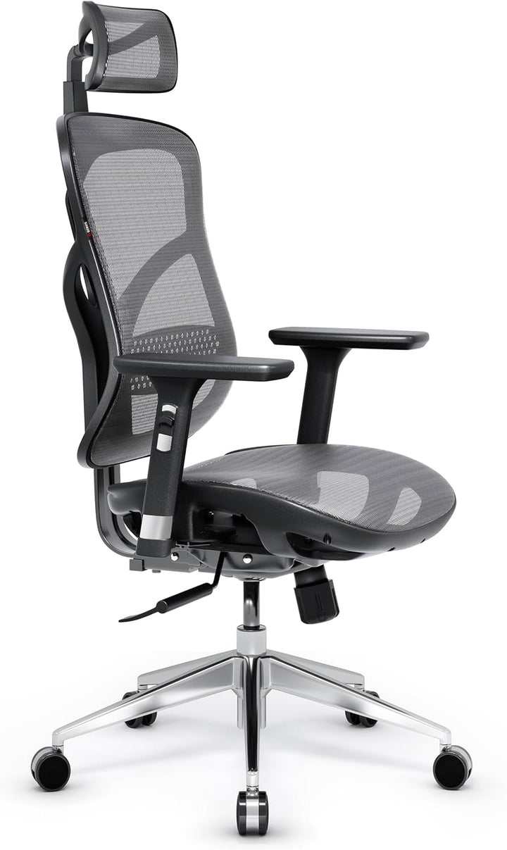 Diablo V-Basic Bürostuhl Ergonomisch Schreibtischstuhl Drehstuhl mit integrierter Lendenwirbelstütze