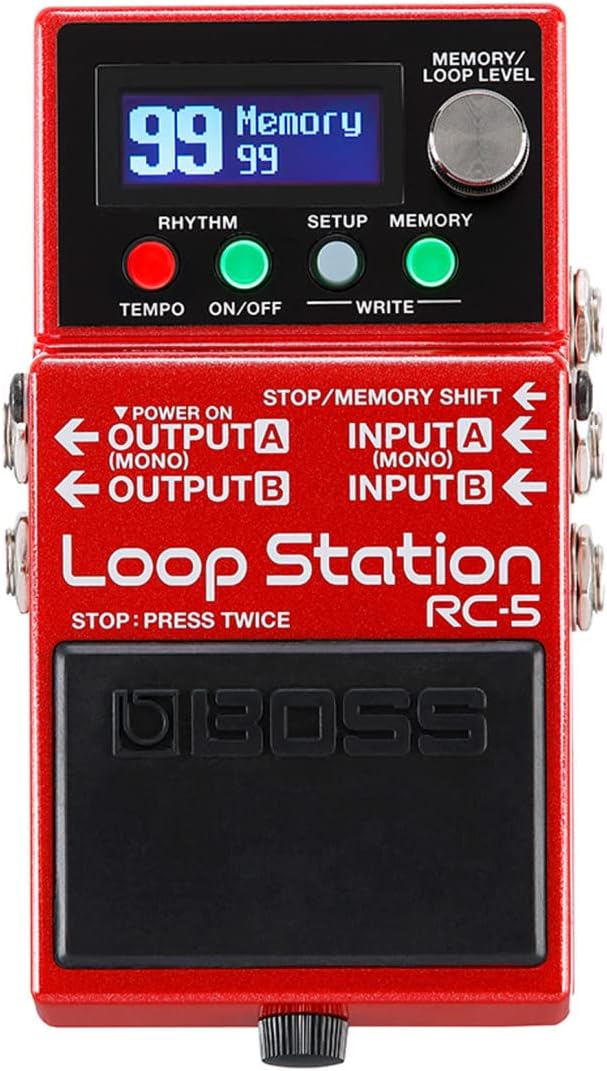 Boss RC-5 Loop Station Pedal Effektgerät + keepdrum 9V Netzteil