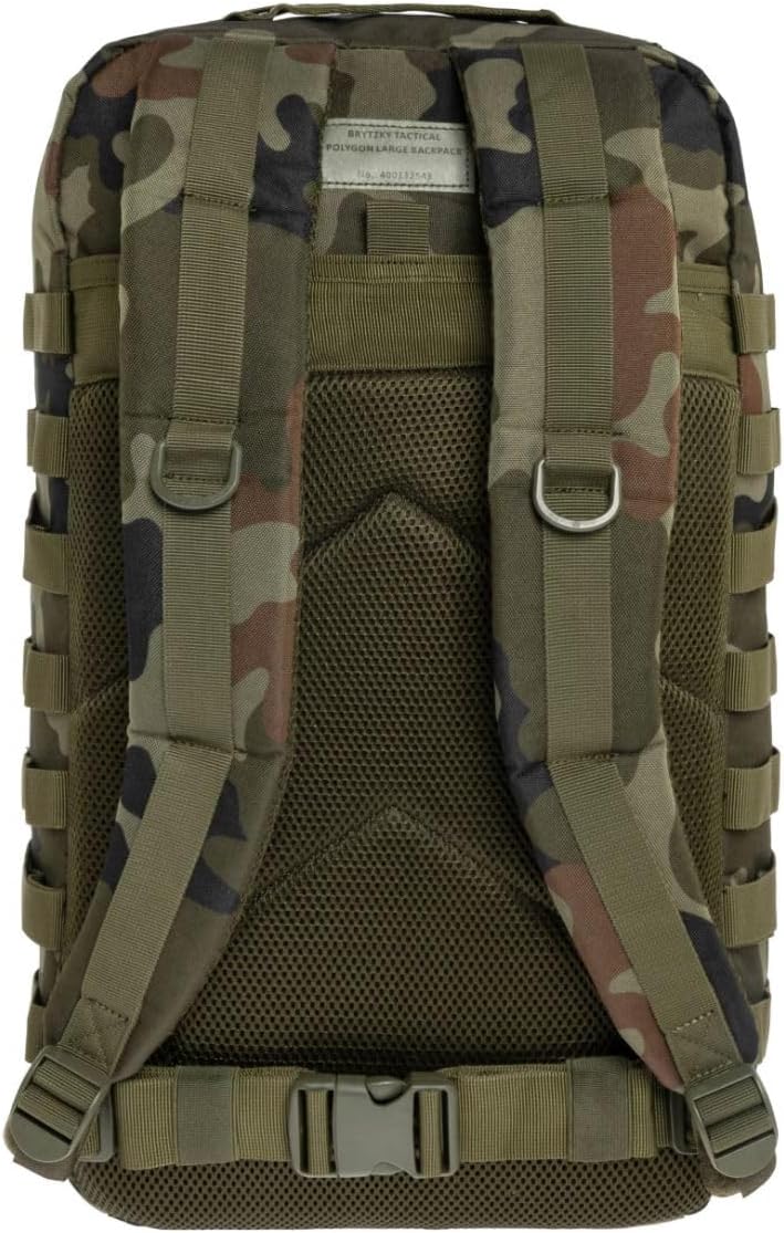 Tactical Polygon Large 36L Taktischer Rucksack – PL Woodland | Militär & Outdoor Rucksack Herren | M