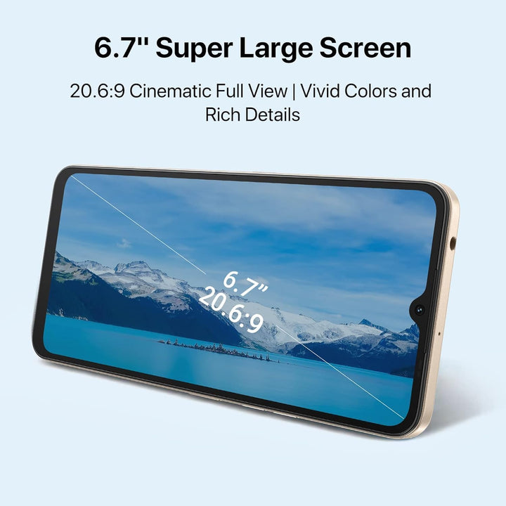 UMIDIGI A13 Pro Smartphone Ohne Vertrag 4GB + 128GB, 6,7" HD Grossen Bildschirm Vollbild,48MP AI 3-A