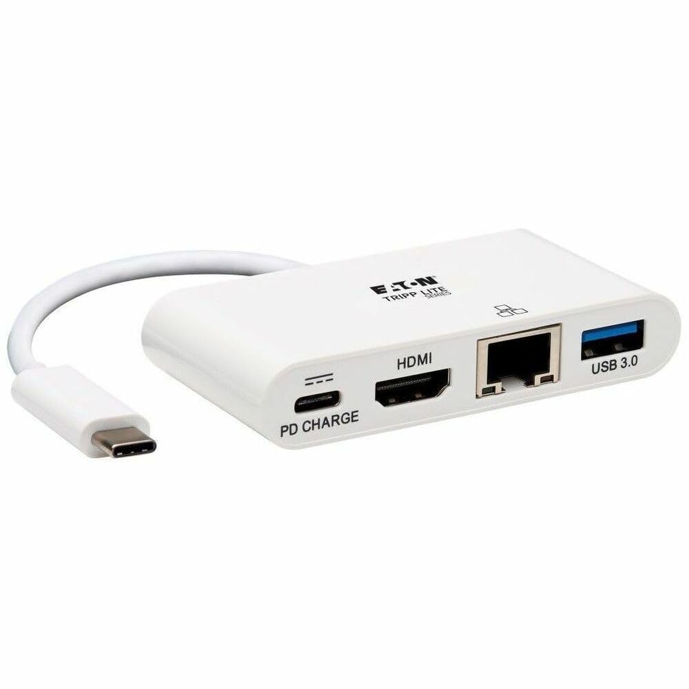 Tripp Lite U444-06N-H4GU-C USB-C Multiport Adapter, 4K HDMI, USB-A Port, Gbe und PD Charging, HDCP,