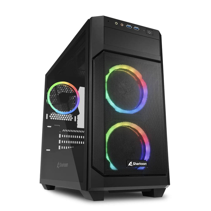 Sharkoon V1000 RGB, mATX Gaming PC Gehäuse Classic