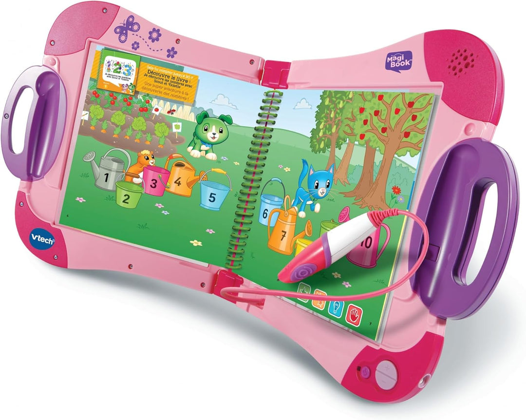 VTech – 602155 – MagiBook Starter Pack, Rosa (französischsprachig), Rosa