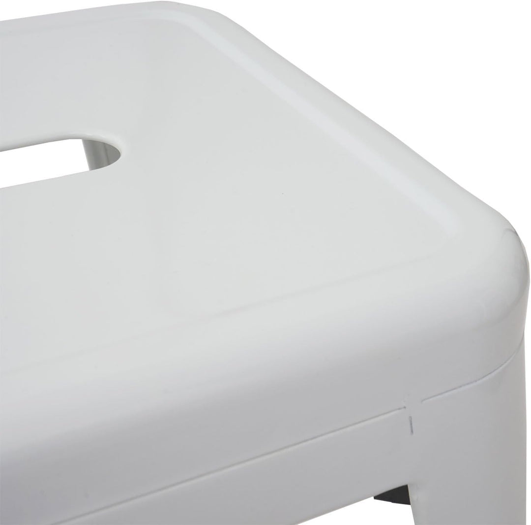 4X Hocker HWC-A73, Metallhocker Sitzhocker, Metall Industriedesign stapelbar - weiss, Weiss