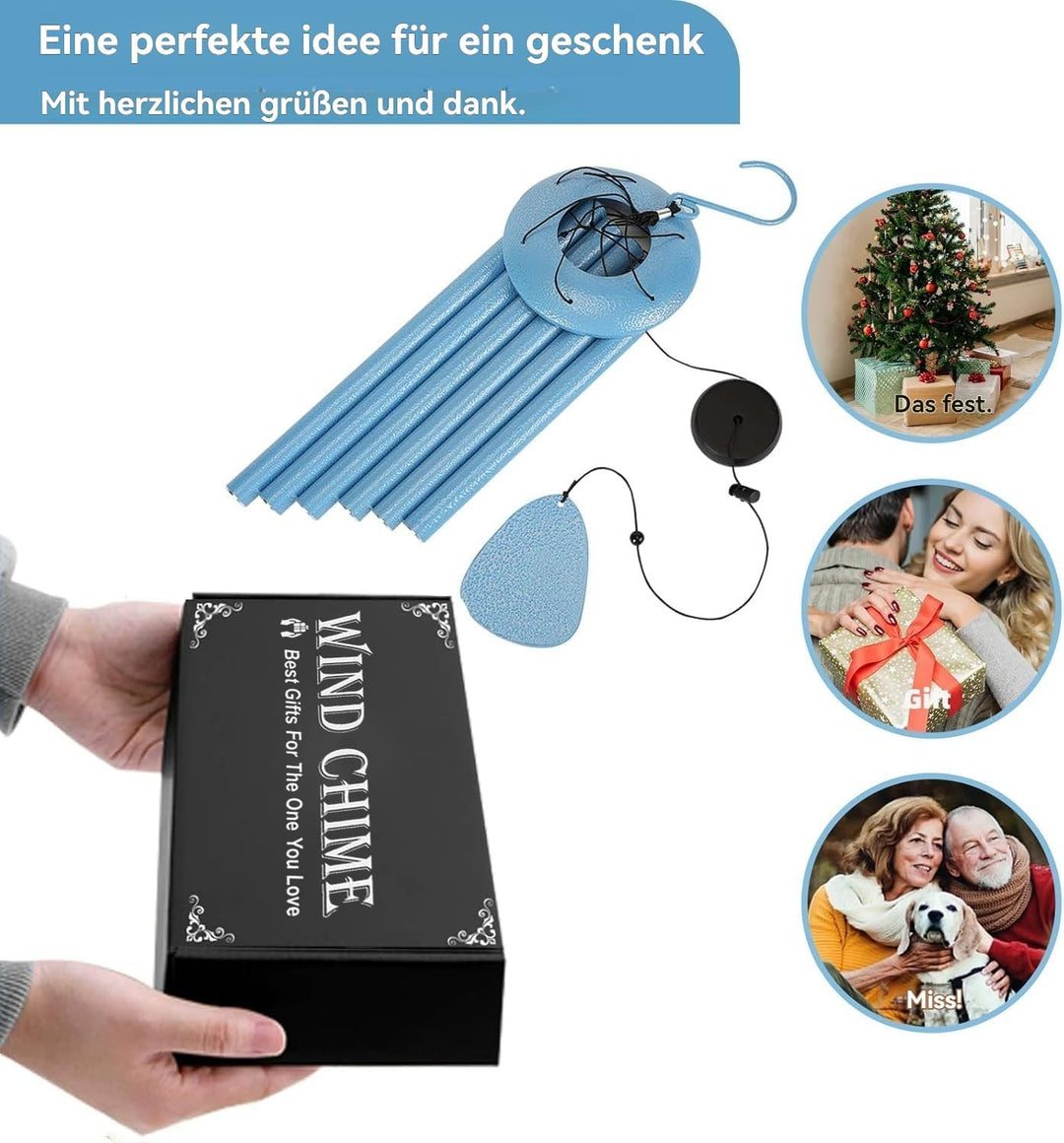Windspiele FüR DraussEn HäNgend Windspiele - 6 RöHren Chimes FüR Garten, Balkon,Windspiel Garten -Ga