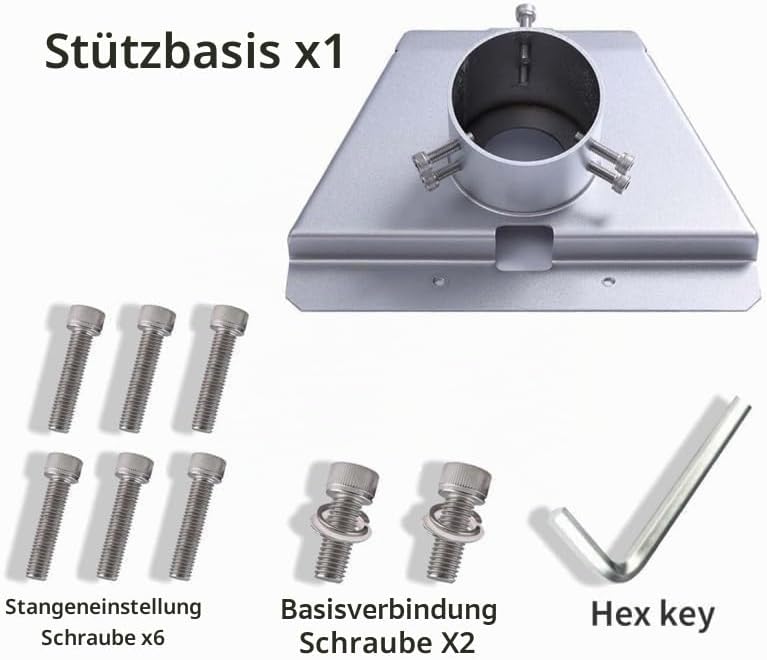 Kompatibel mit Starlink Mini Gen 3 Halterung, Montagesatz &amp; V3 Platte - Inkl. Rohradapter für einfac