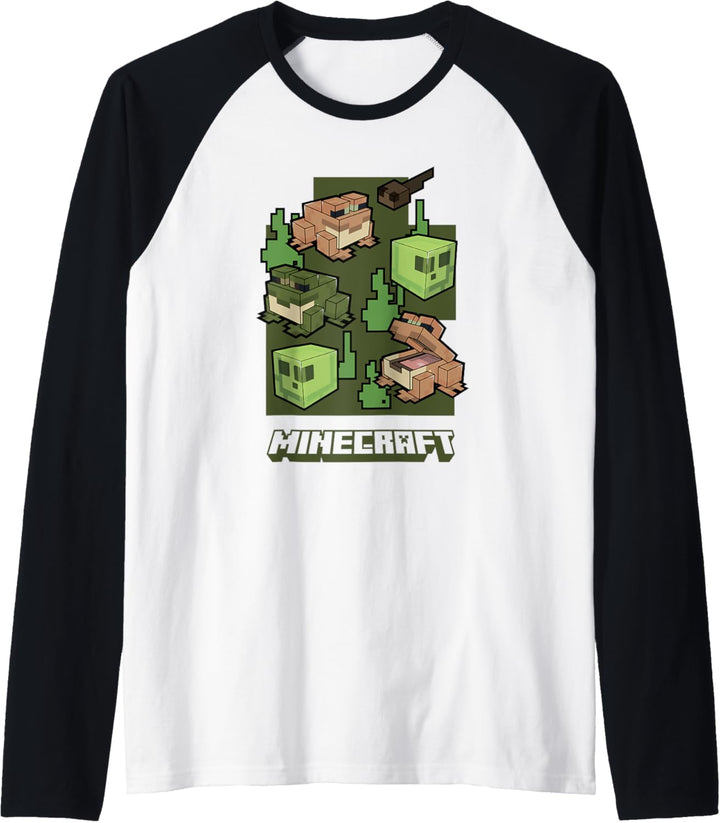 Minecraft Wild Frogs And Slimes Hanging Around In Swamp Raglan