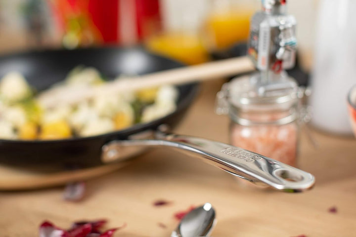 KUHN RIKON Easy Pro Bratpfanne beschichtet, Aluminium, Induktion, 24 cm, Schwarz 24cm, 24cm