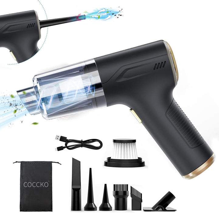 Handstaubsauger Akku 4-in-1 Auto Staubsauger Stark，15000Pa Tragbarer Autostaubsauger，mit Bürstenlose