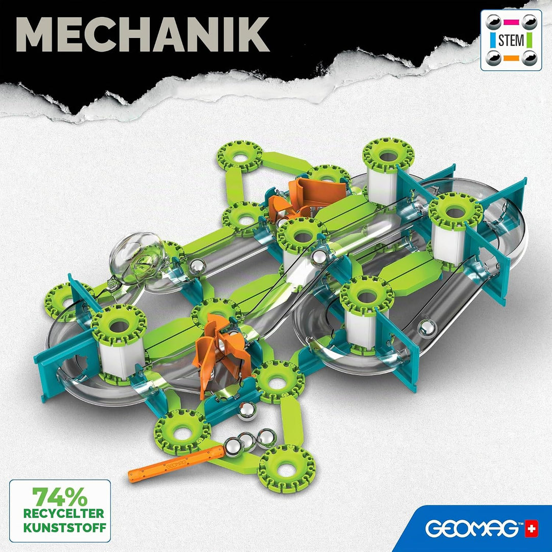 Geomag - Mechanics Gravity Loops &amp; Turns - Lern- und Kreativspiel für Kinder - Magnetische Bausteine