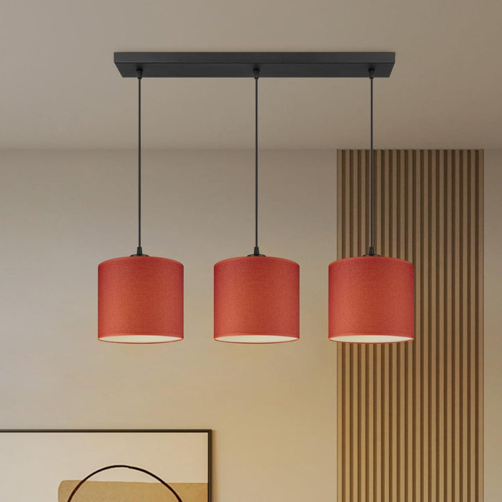 Home Sweet Home Moderne Hängelampe Beam 3 für Lampenschirm | Leuchte | 65/9,5/15–112.5 cm | Schwarz|