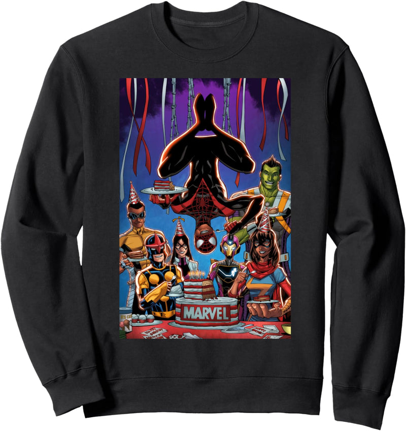 Marvel Spider-Man Miles Morales Happy Birthday Sweatshirt