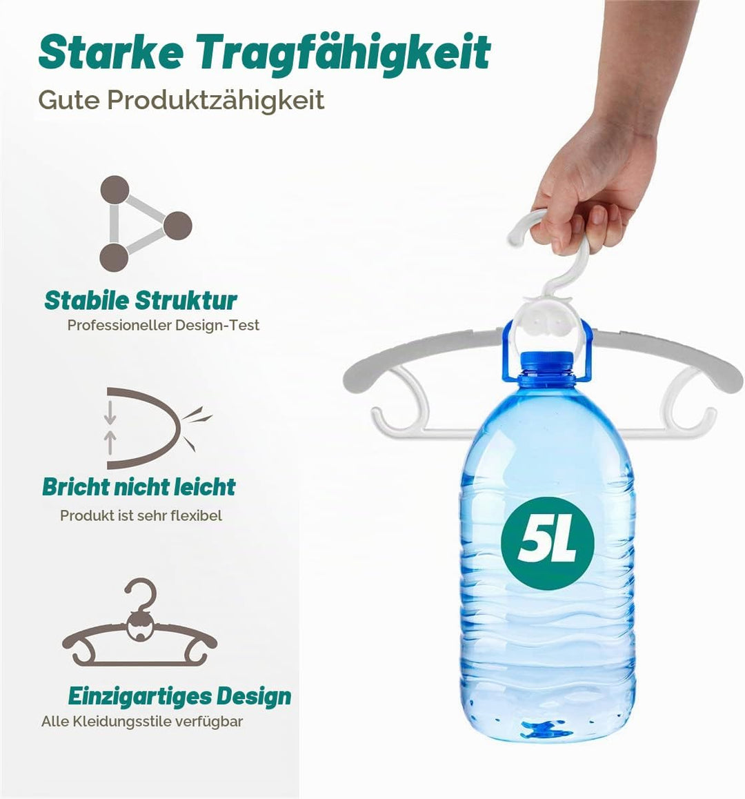 Spesh 20 Stücke Kinderkleiderbügel 29-40cm Verstellbare Baby Kleiderbügel mit Stapelbaren Haken Ruts