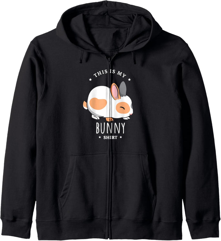 Mein Kaninchen Lustiger Spruch Hase Haustier Kapuzenjacke