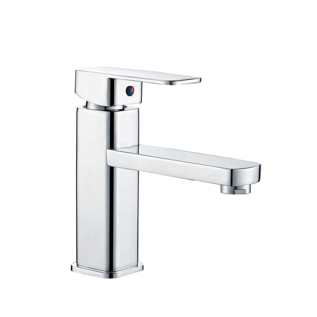 SOLVEX Wasserhahn Bad, Eckig Einhebelmischer Waschbecken, Wasserhahn Bad, Badezimmer Wasserhahn Hohe